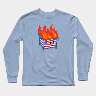 America the Dumpster Fire Long Sleeve T-Shirt
